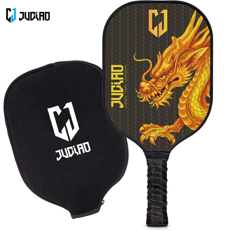 Premium Carbon Fiber Pickleball Paddle with Dragon Logo - DocDink.com