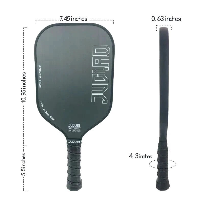 Juciao Pickleball Paddle with Graphite Textured Surface For Better Spin Control - DocDink.com