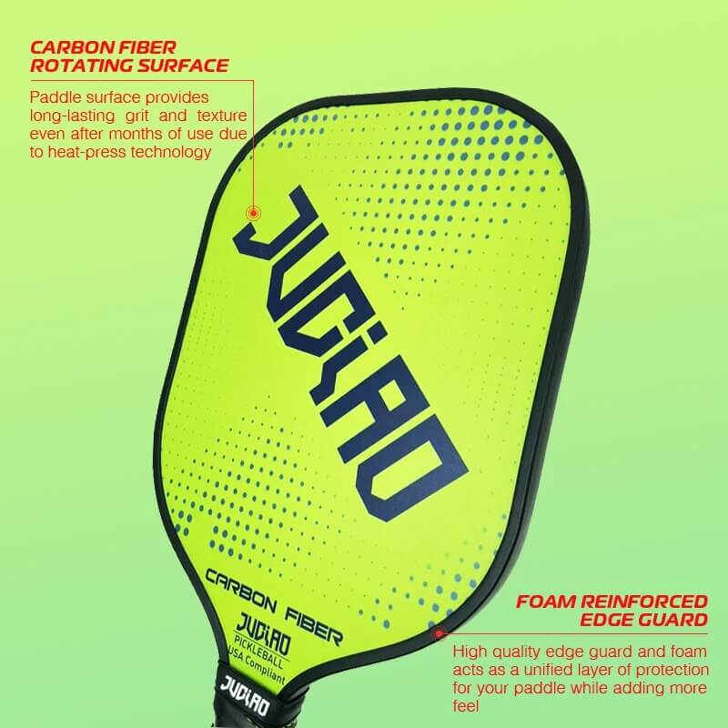 Foam Edge Pickleball Paddle Enhanced | Carbon Fiber Pickleball Paddle - DocDink.com