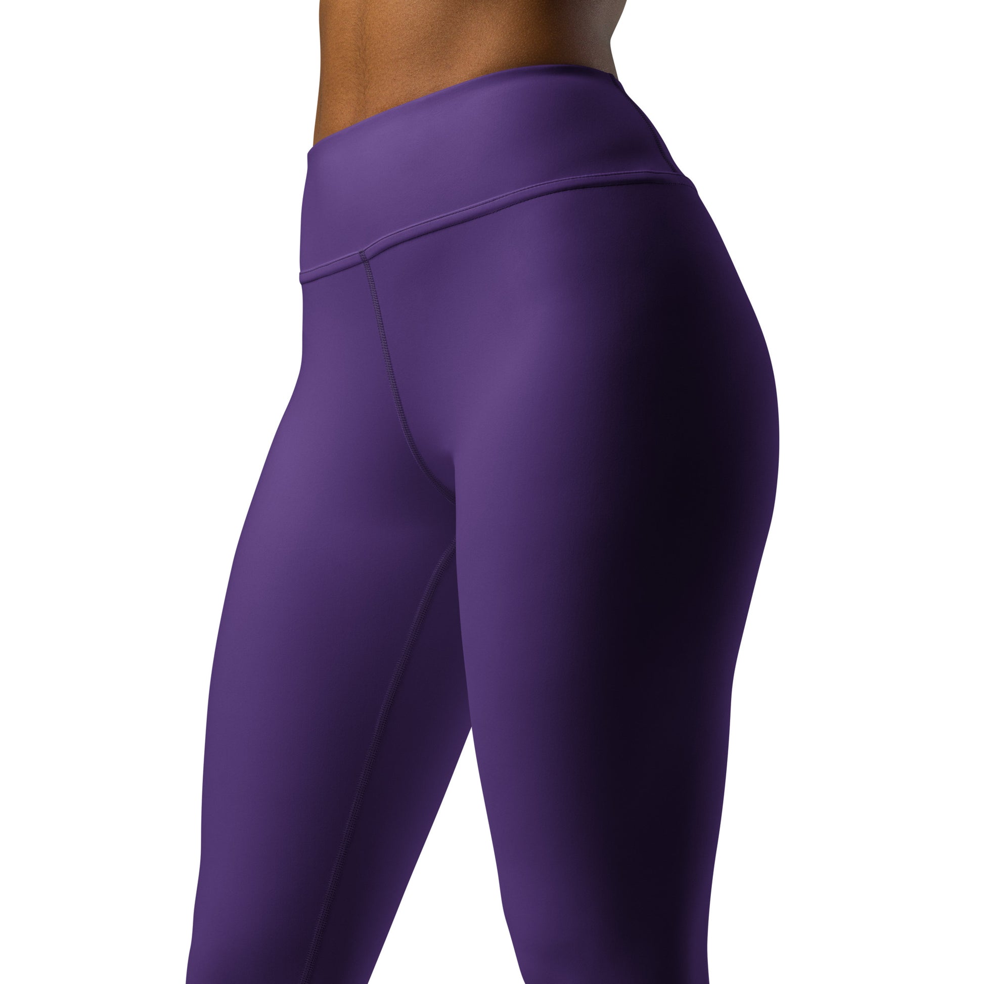 Pickleball Leggings - "Living in the Sweet Spot" emblem - Purple - DocDink.com