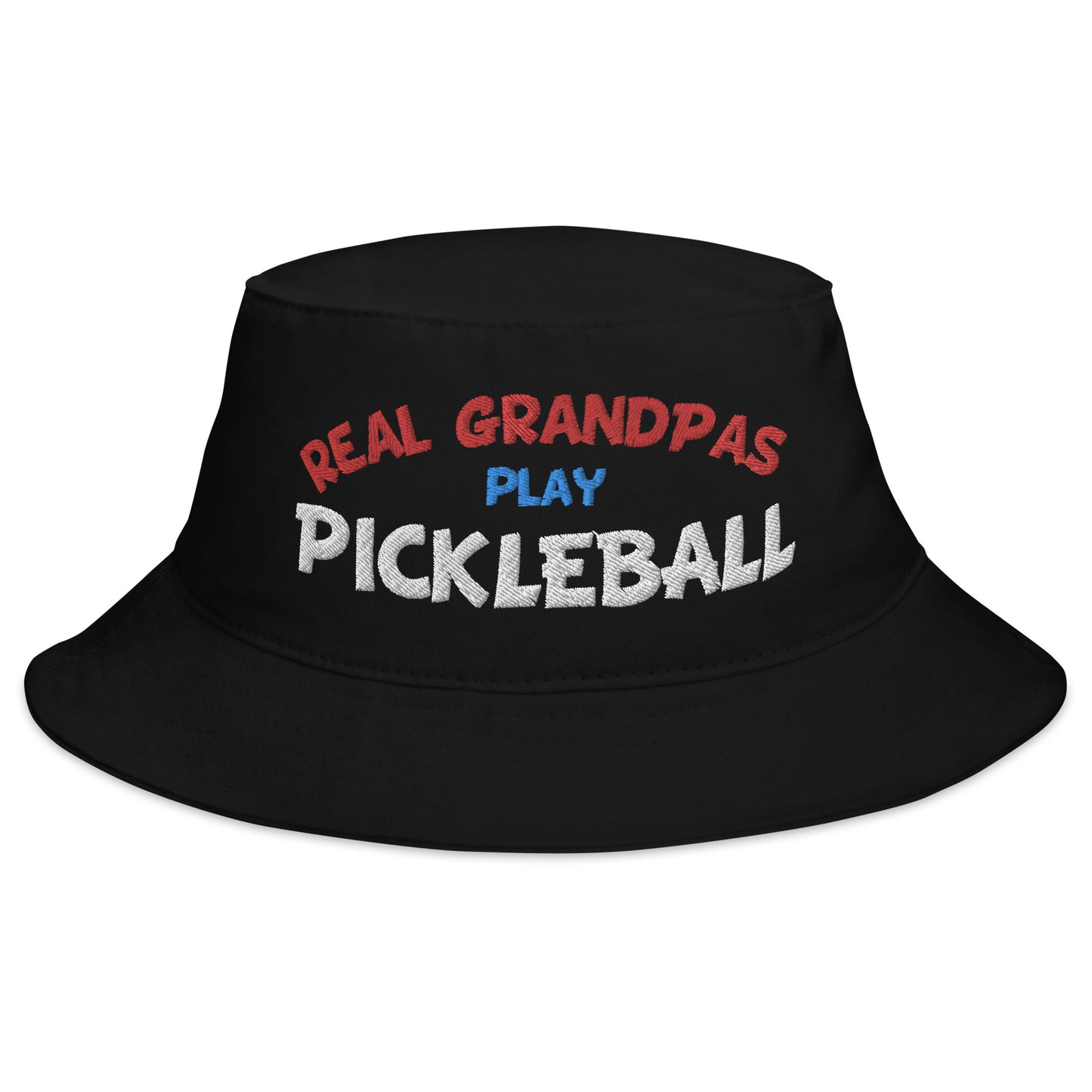 Bucket Hat - "REAL Grandpas Play Pickleball" - DocDink.com