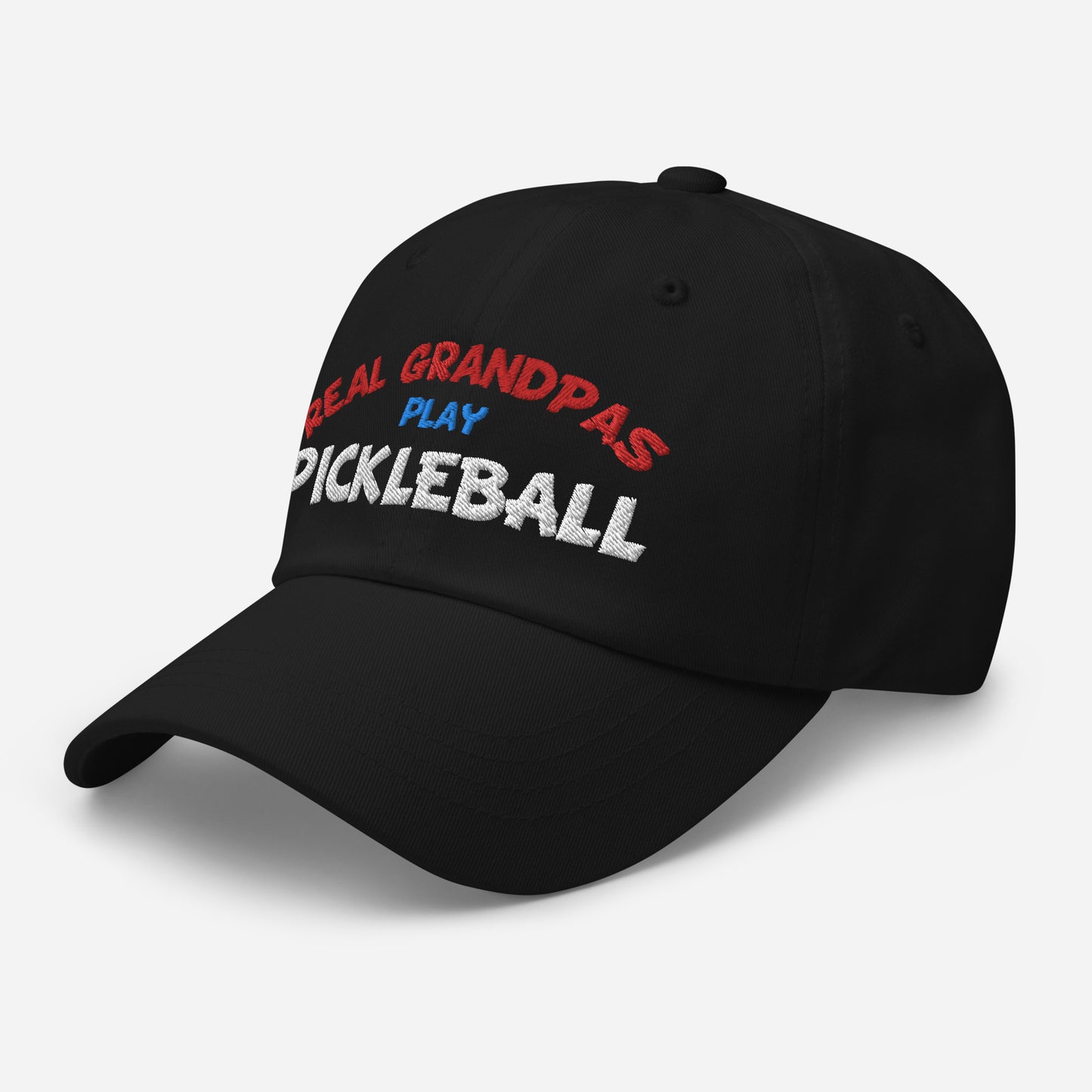 Dad Hat - "REAL Grandpas Play Pickleball" - DocDink.com