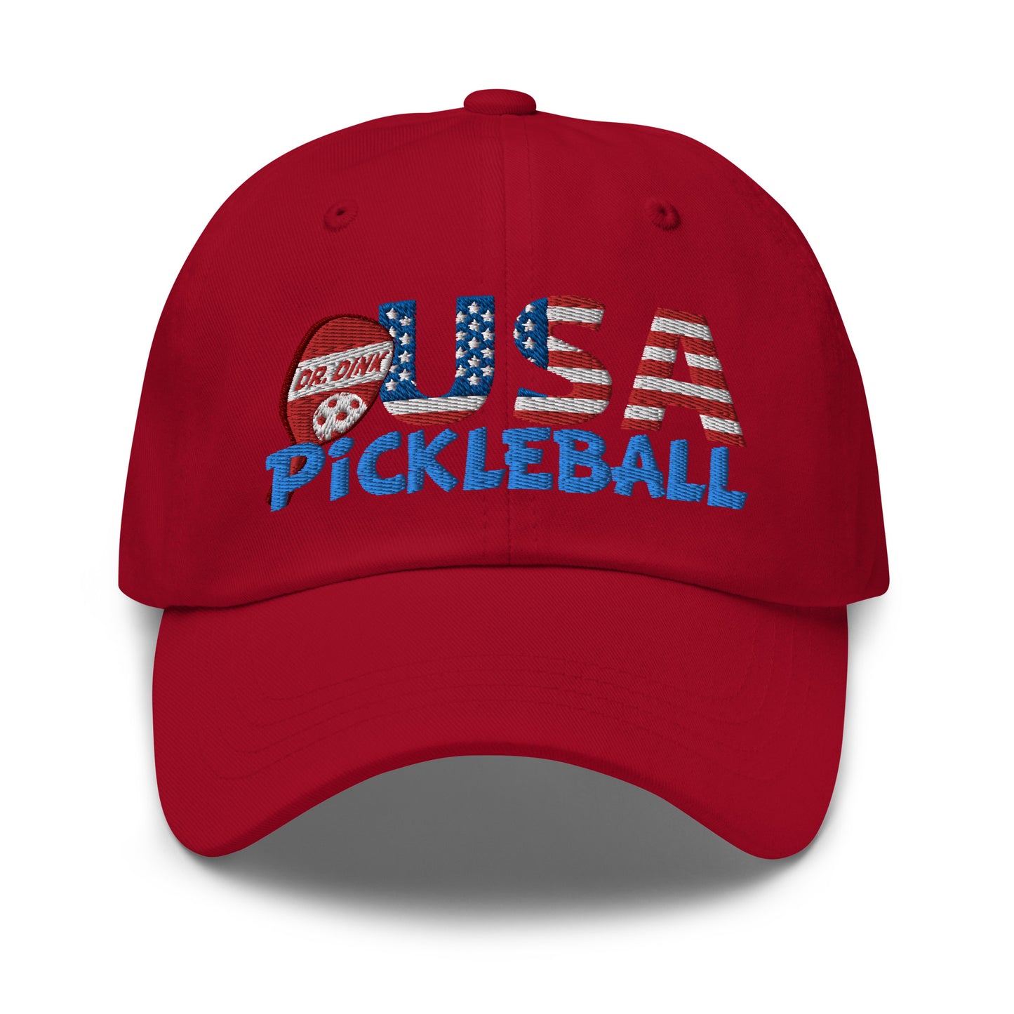 Dad Hat - "Pickleball USA" w/paddle - DocDink.com