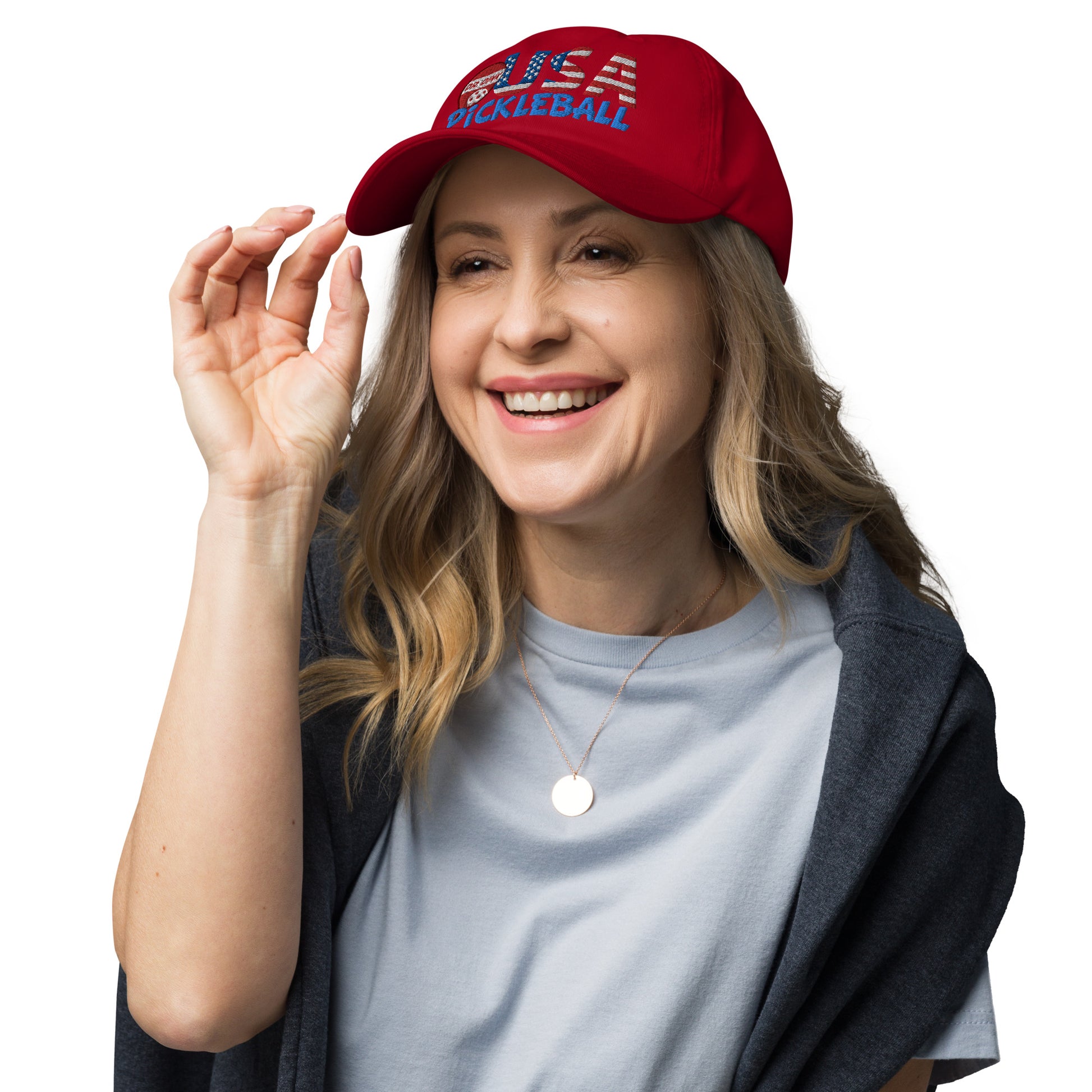 Dad Hat - "Pickleball USA" w/paddle - DocDink.com