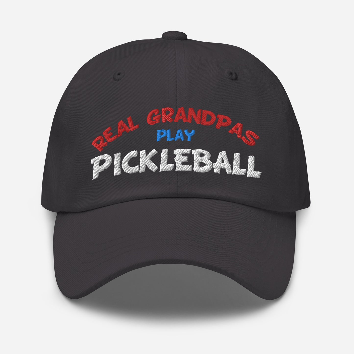 Dad Hat - "REAL Grandpas Play Pickleball" - DocDink.com