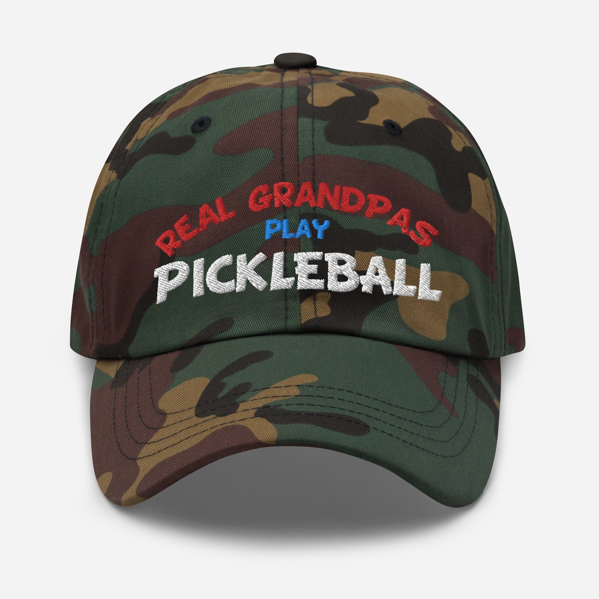 Dad Hat - "REAL Grandpas Play Pickleball" - DocDink.com