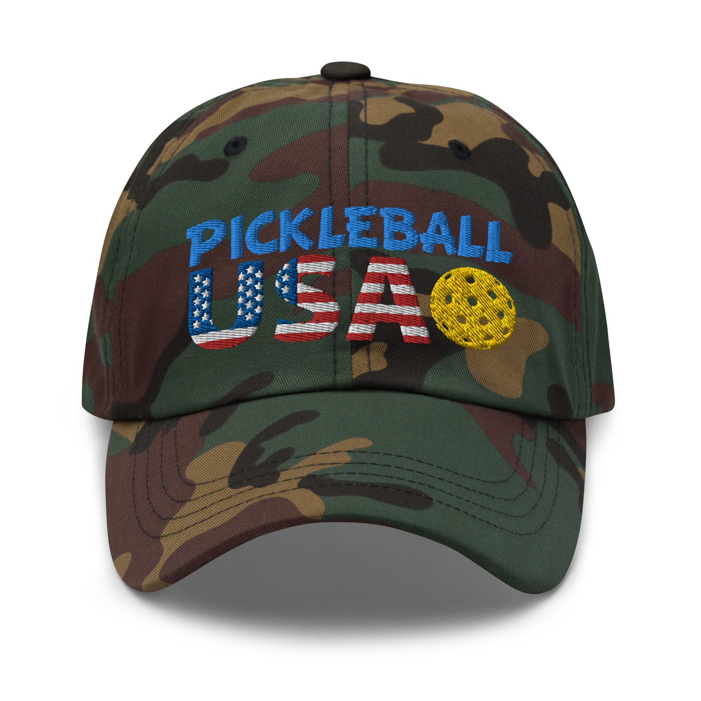 Dad Hat - "Pickleball USA" + ball - DocDink.com