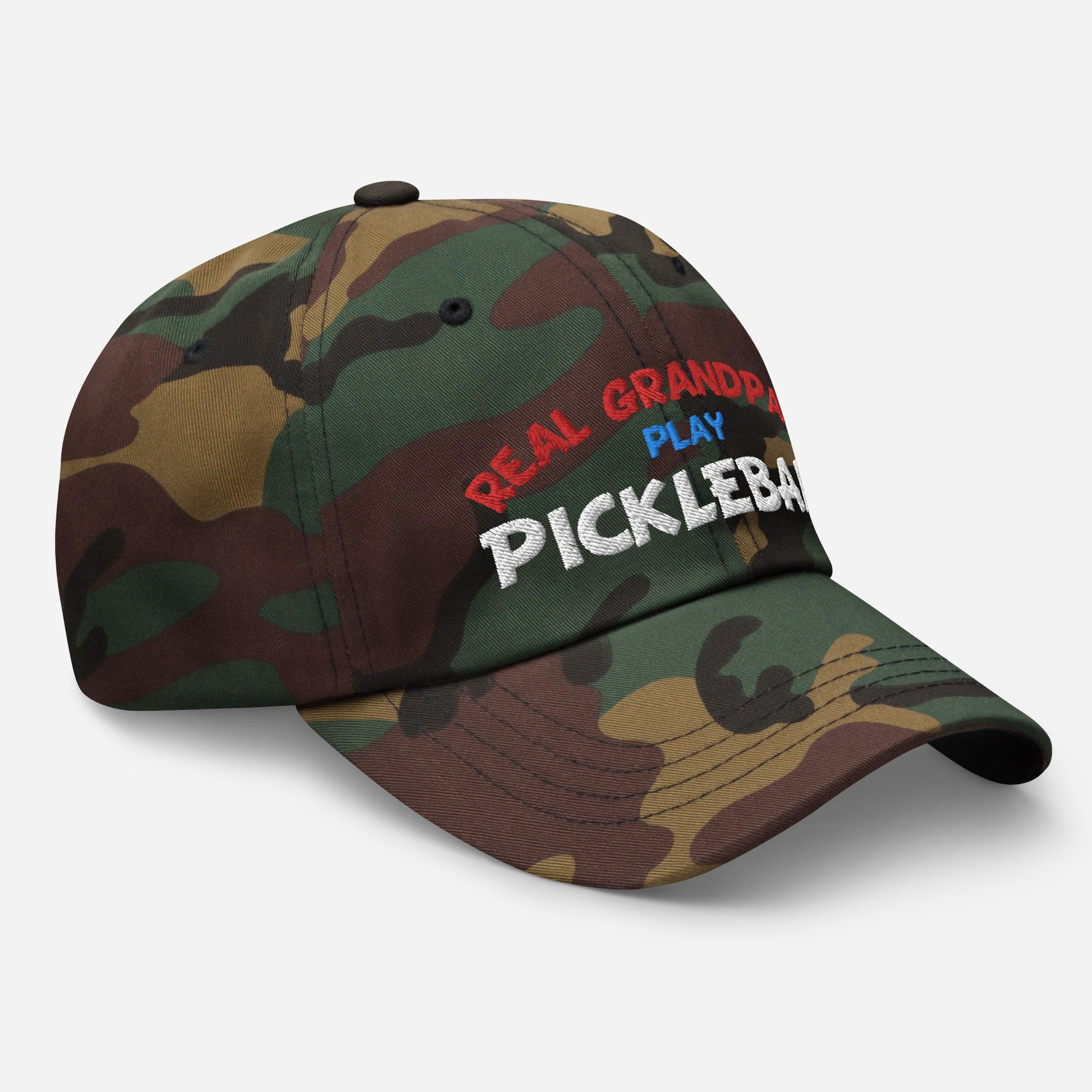 Dad Hat - "REAL Grandpas Play Pickleball" - DocDink.com