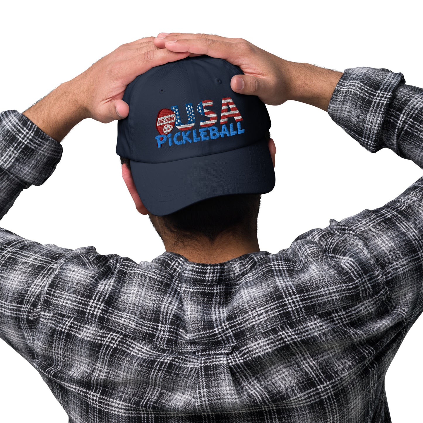 Dad Hat - "Pickleball USA" w/paddle - DocDink.com