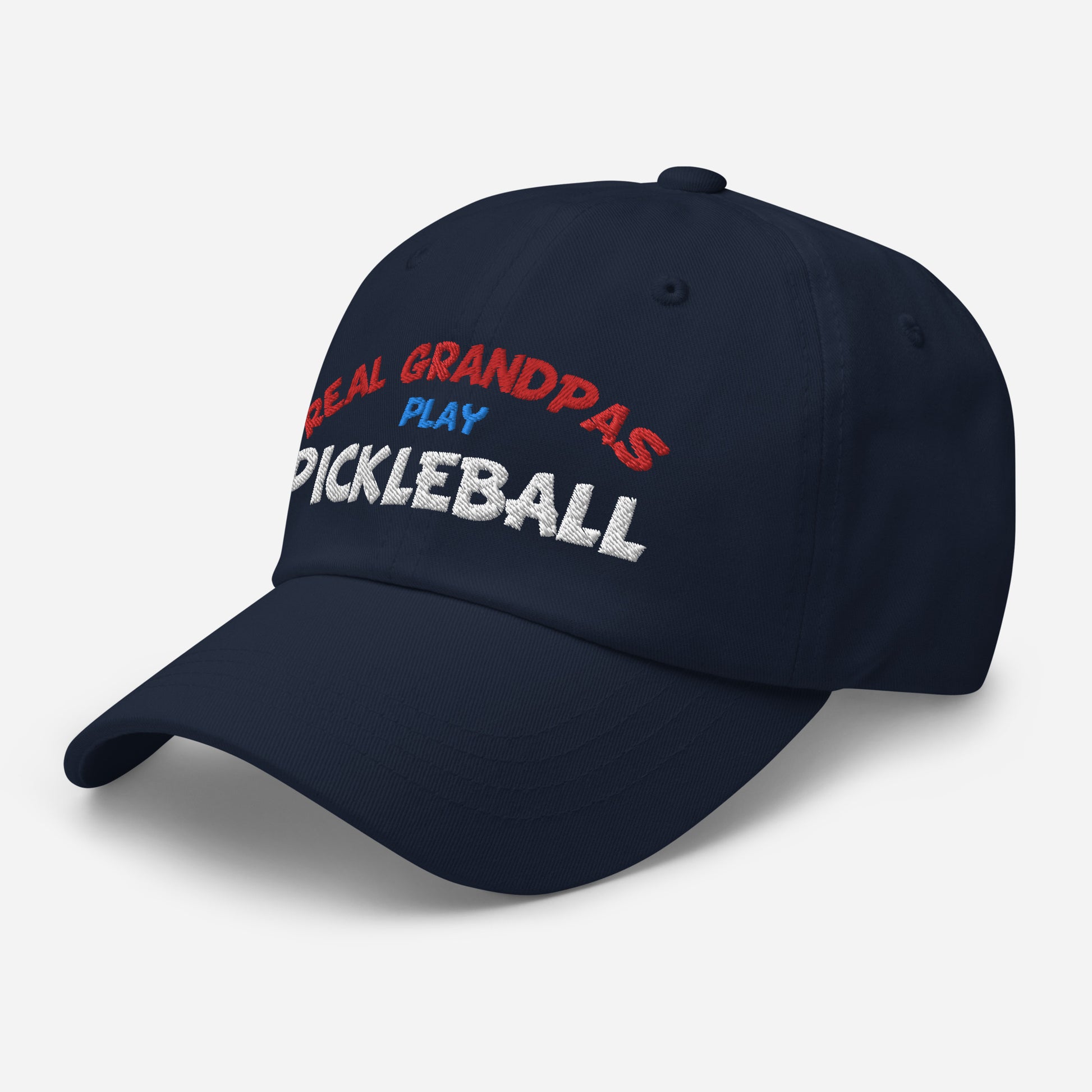 Dad Hat - "REAL Grandpas Play Pickleball" - DocDink.com