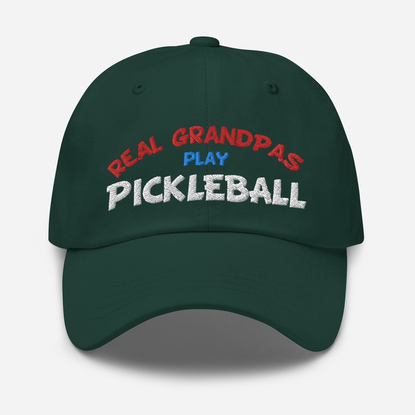 Dad Hat - "REAL Grandpas Play Pickleball" - DocDink.com