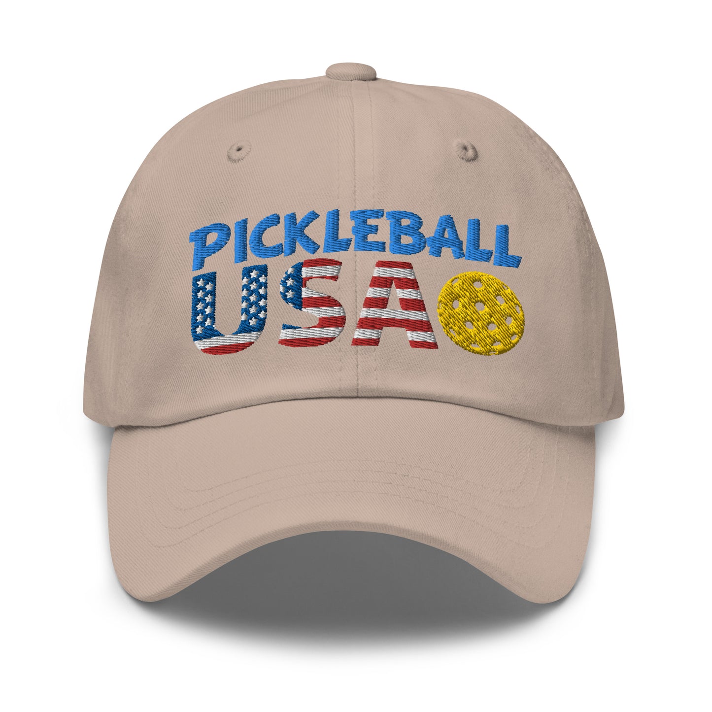 Dad Hat - "Pickleball USA" + ball - DocDink.com