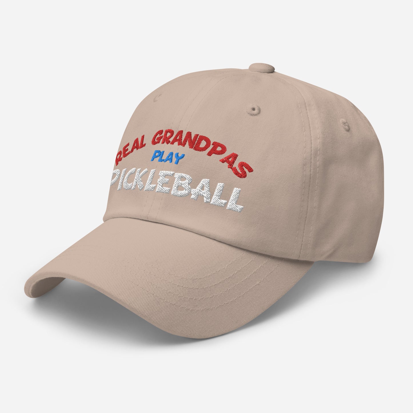 Dad Hat - "REAL Grandpas Play Pickleball" - DocDink.com