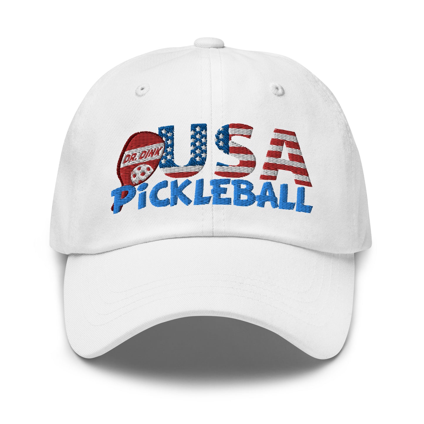 Dad Hat - "Pickleball USA" w/paddle - DocDink.com