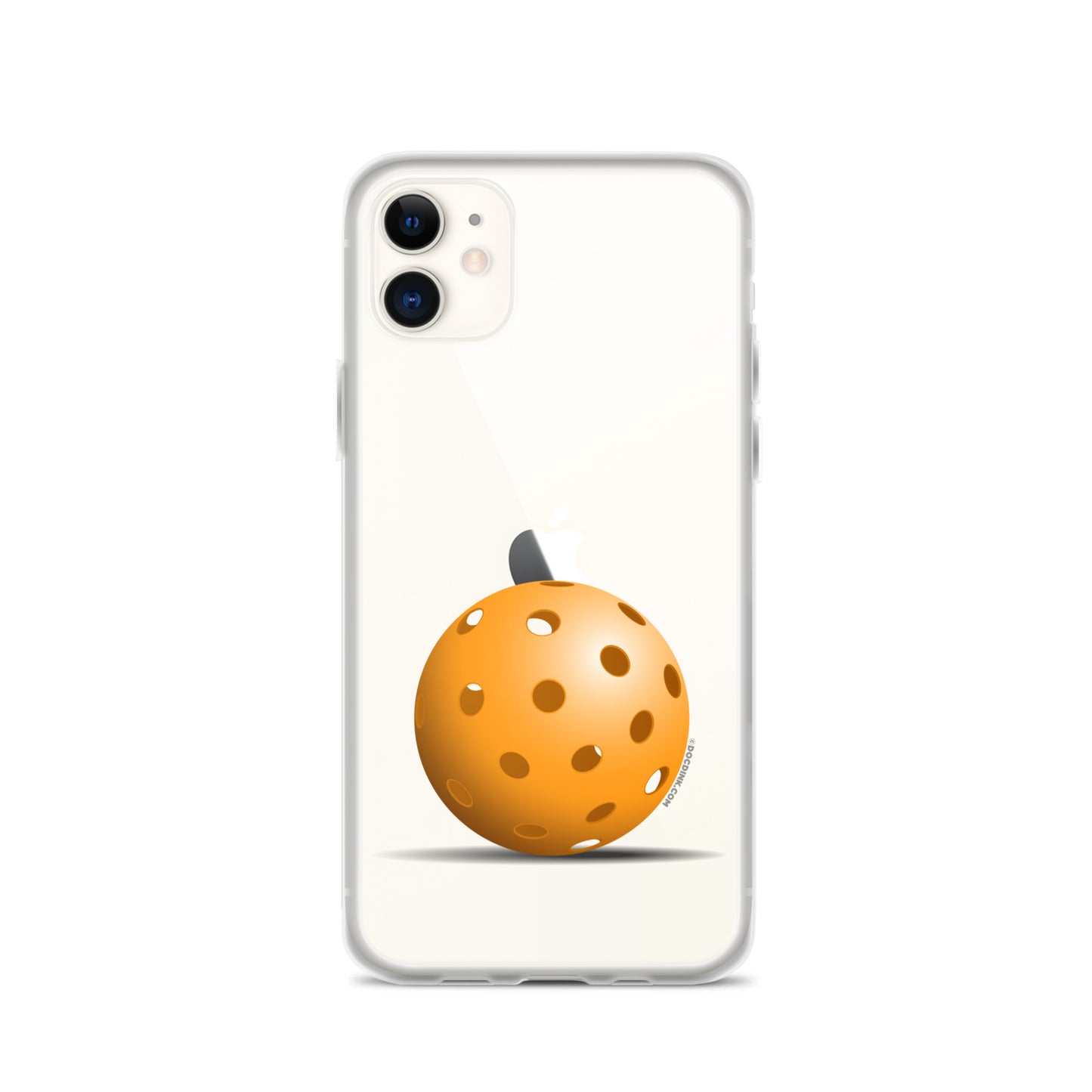 iPhone® Pickleball Case - Orange Pickleball - DocDink.com