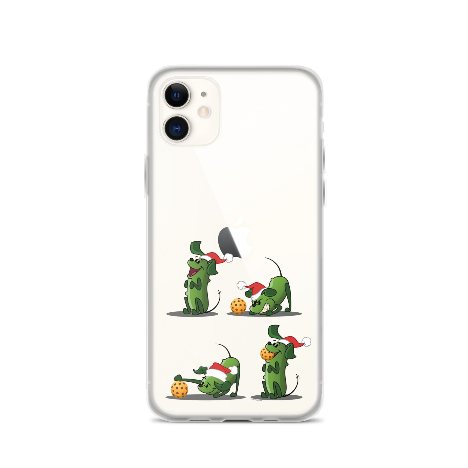 iPhone® Pickleball Case - Pickles wants to Play! - Christmas sq. - DocDink.com