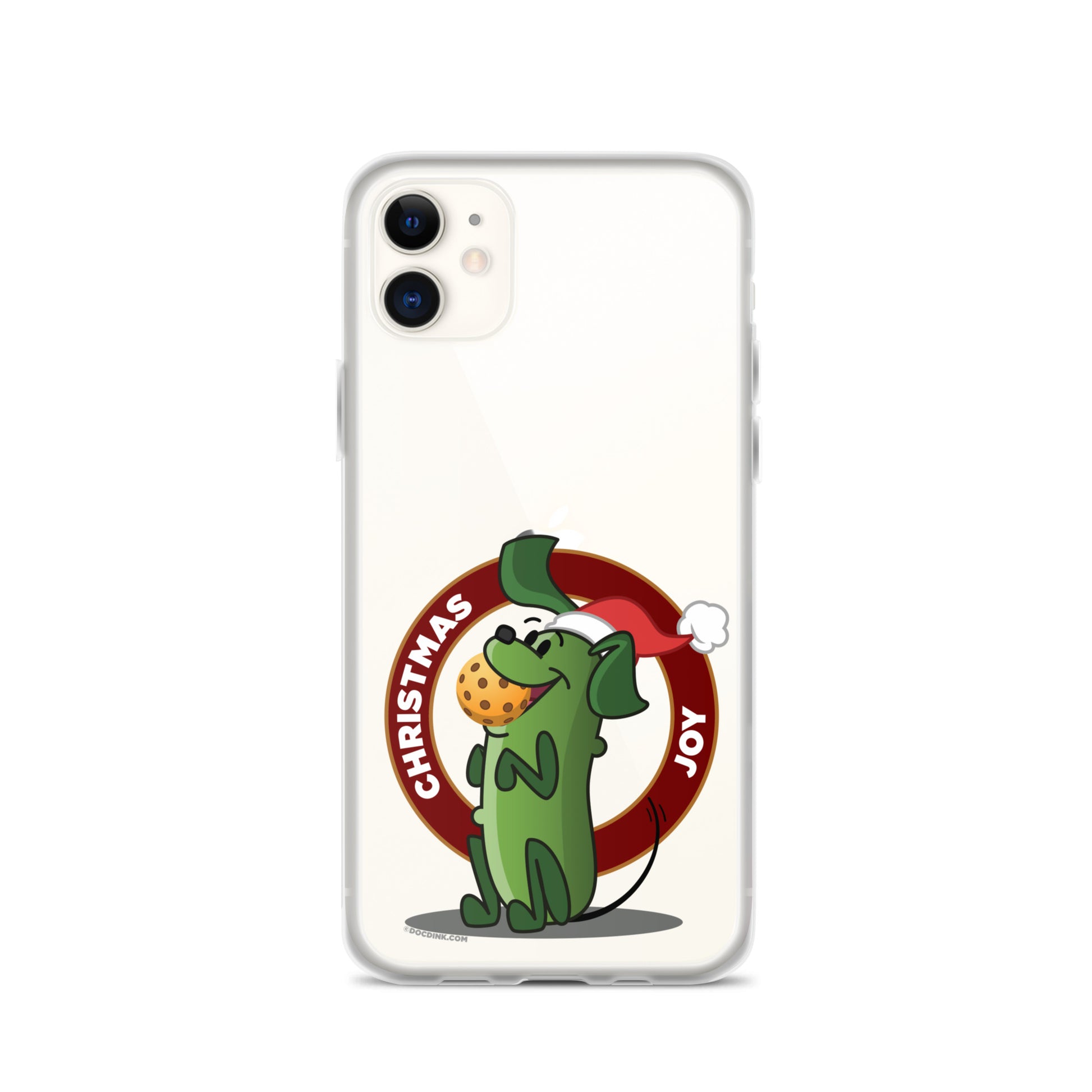 iPhone® Pickleball Case - Pickles "Christmas Joy" - DocDink.com