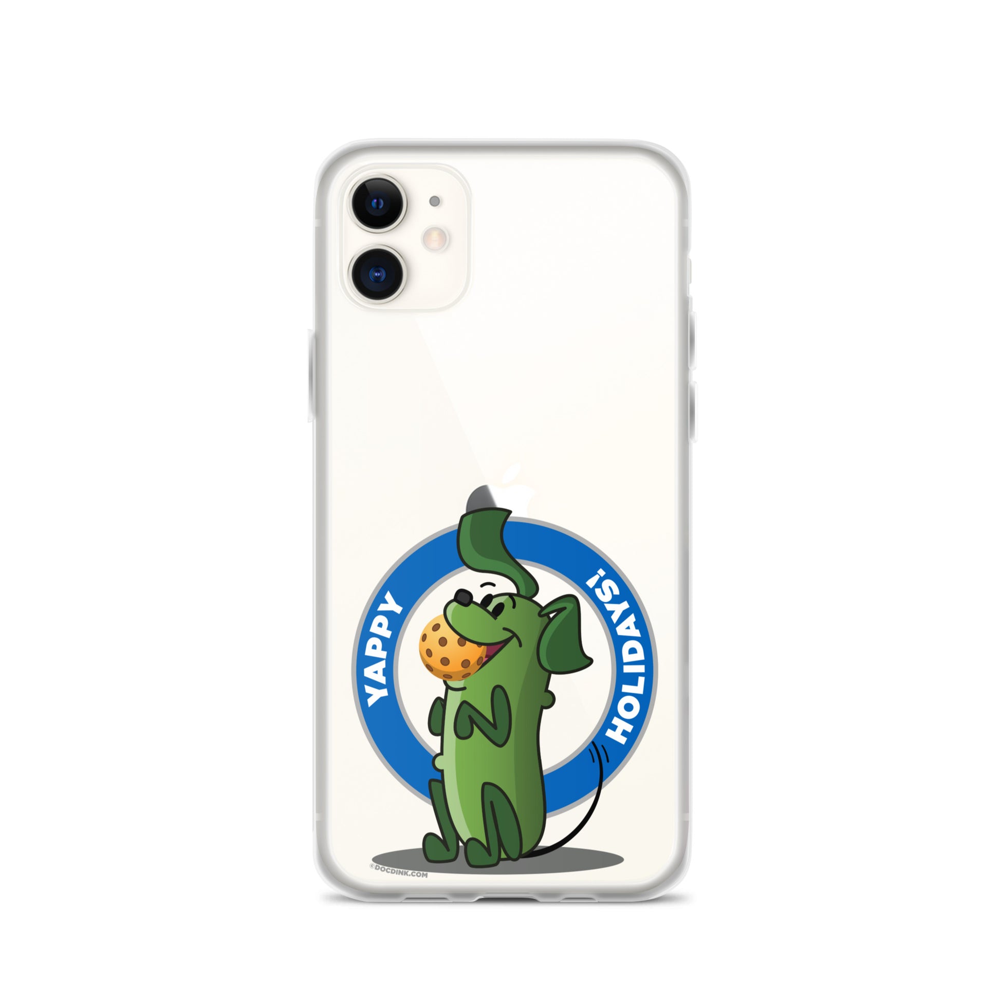 iPhone® Pickleball Case - Pickles "Yappy Holidays" - DocDink.com