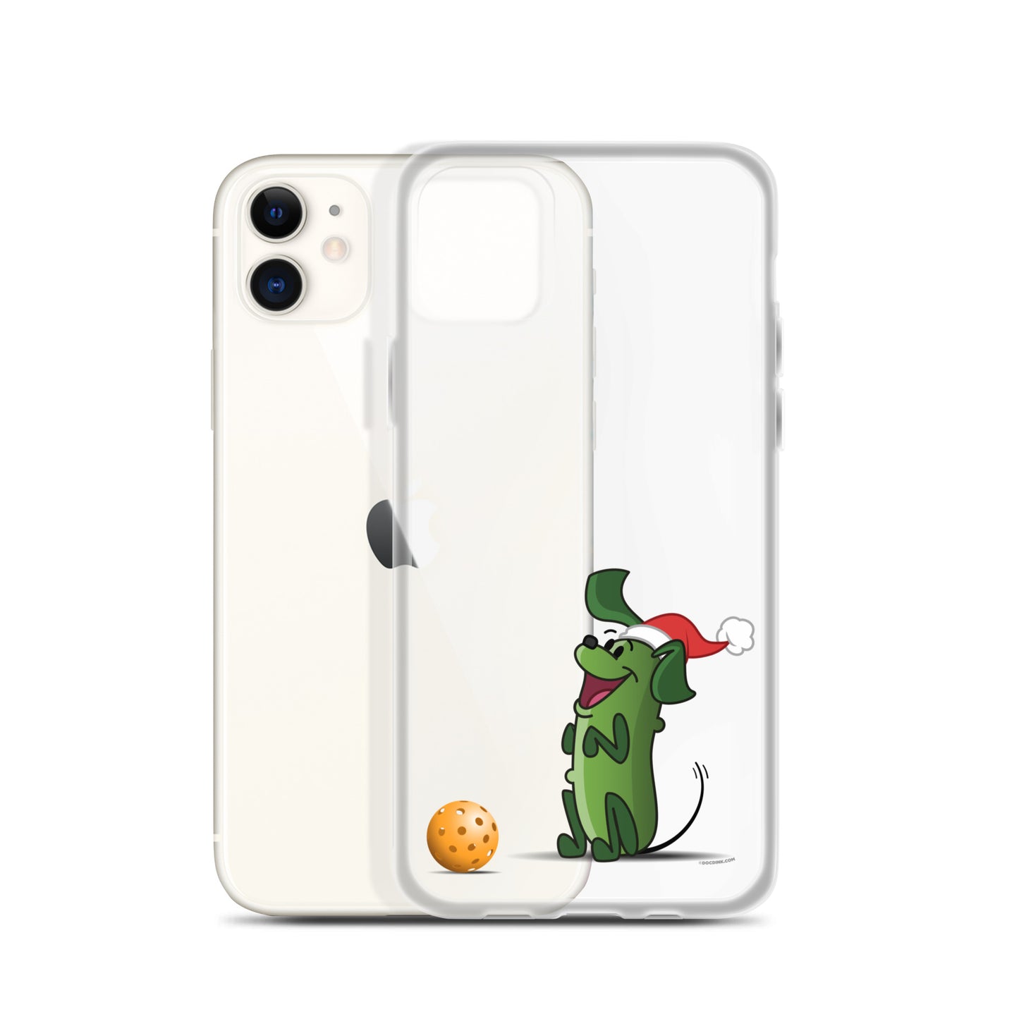 iPhone® Pickleball Case - Pickles "Wanna Play?" - Christmas - DocDink.com