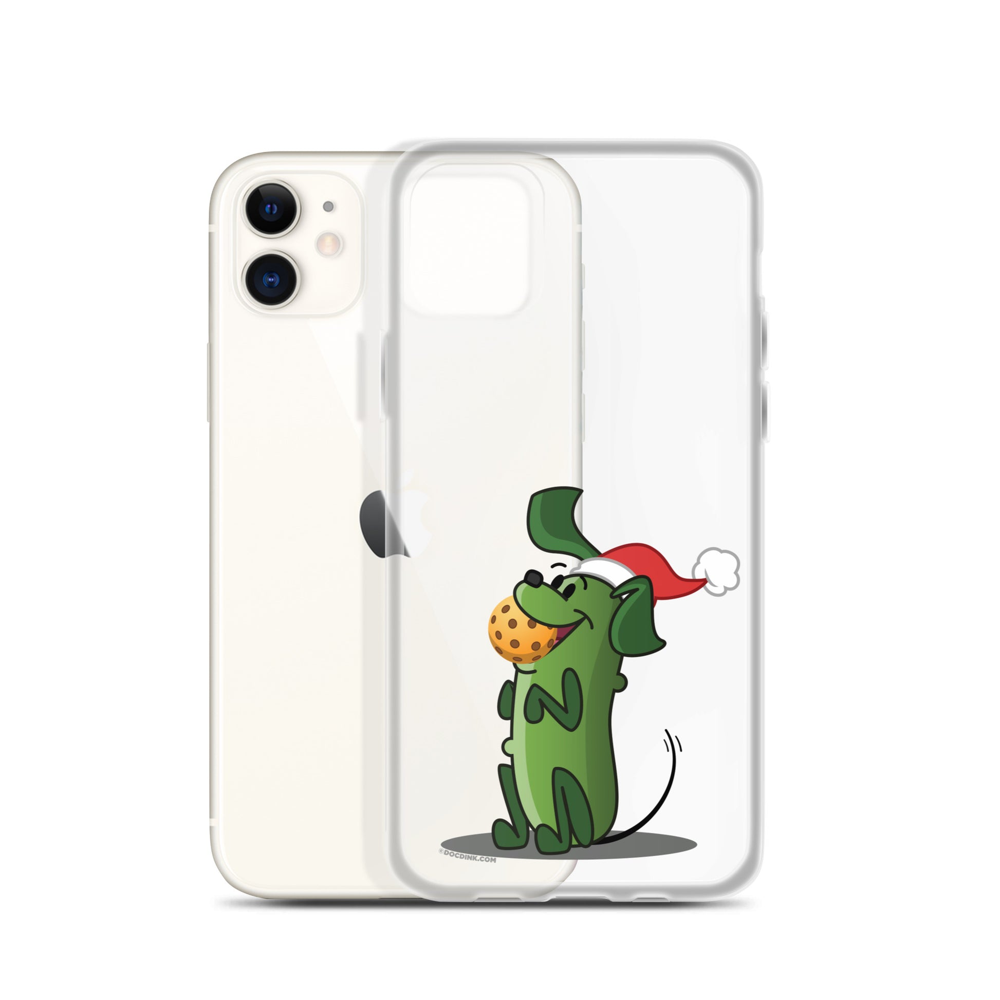 iPhone® Pickleball Case - Pickles "Let's Play Now!" - Christmas - DocDink.com