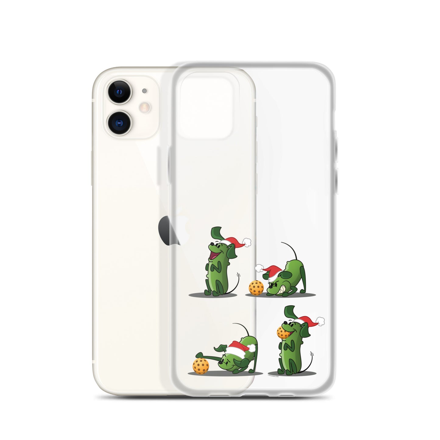 iPhone® Pickleball Case - Pickles wants to Play! - Christmas sq. - DocDink.com