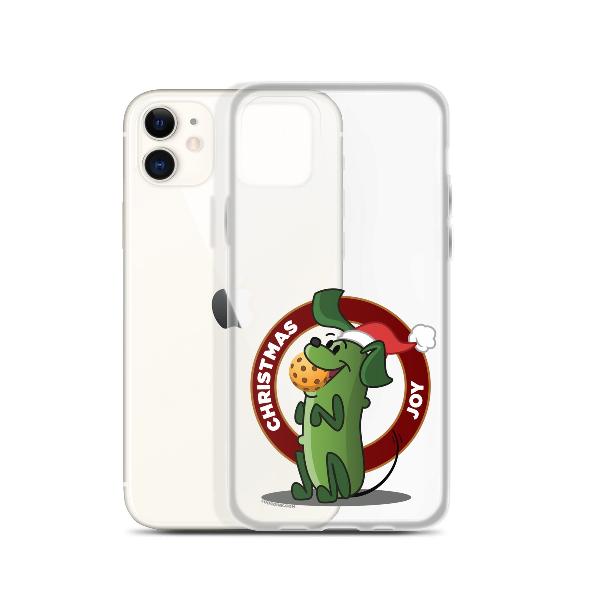 iPhone® Pickleball Case - Pickles "Christmas Joy" - DocDink.com