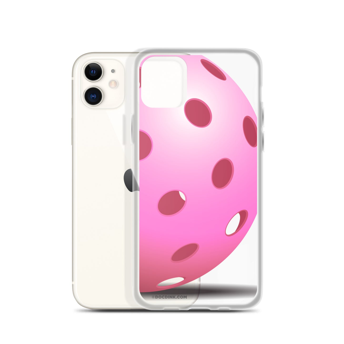 iPhone® Pickleball Case - Big Pink Pickleball - DocDink.com