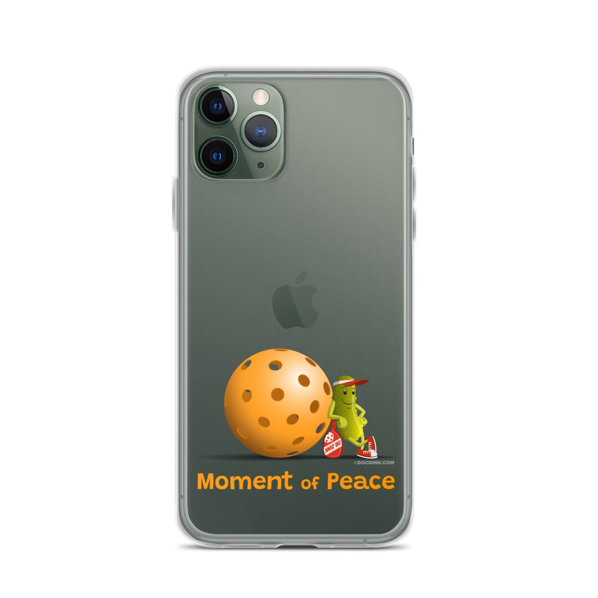 Pickleball iPhone® Case - Resting Pickleball - "Moment of Peace" - DocDink.com