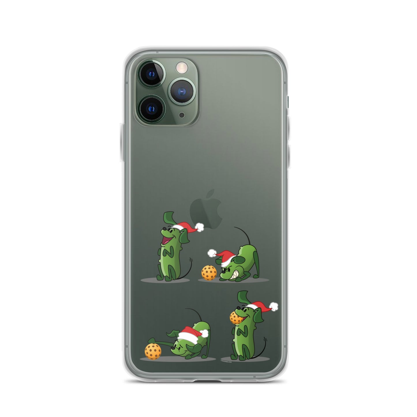 iPhone® Pickleball Case - Pickles wants to Play! - Christmas sq. - DocDink.com