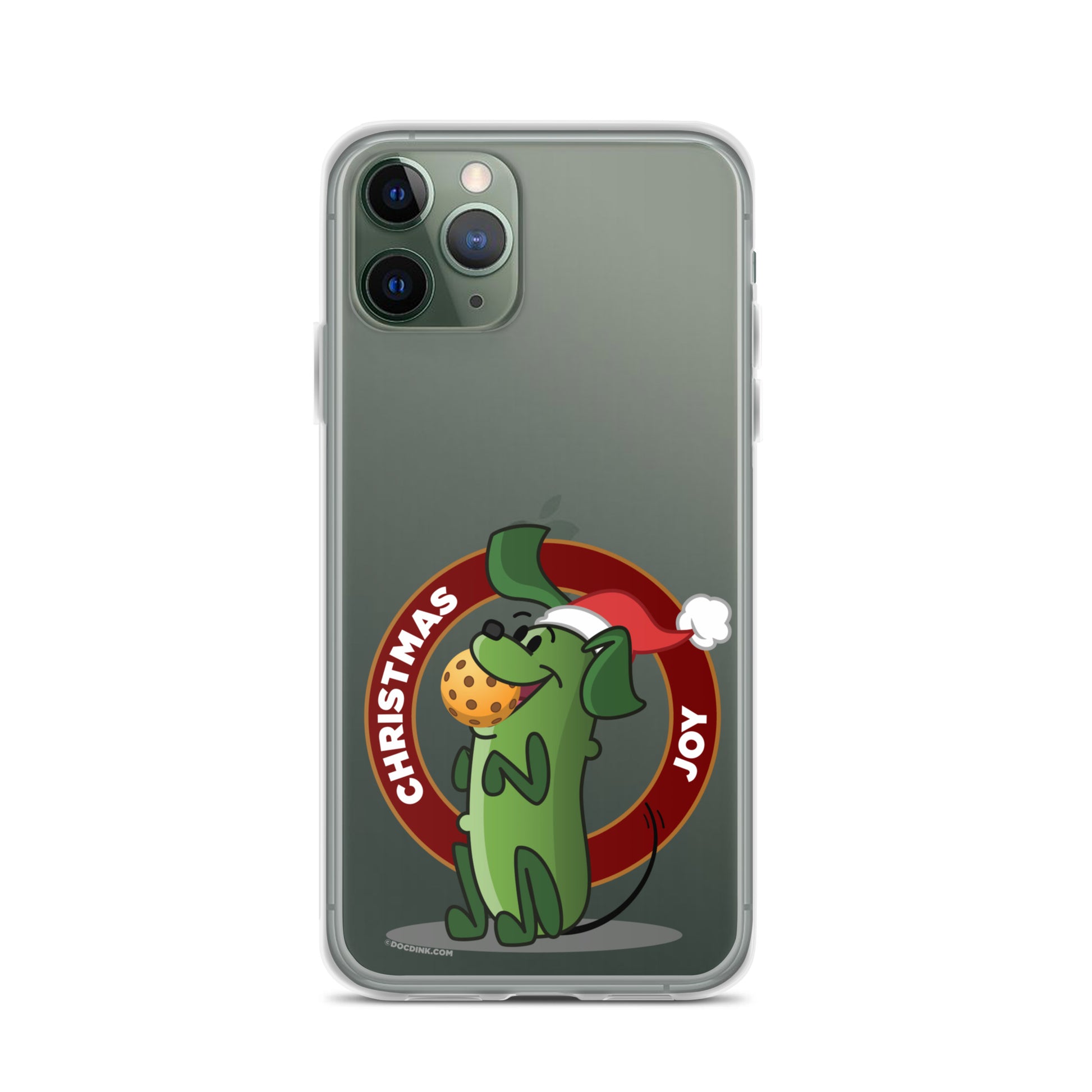 iPhone® Pickleball Case - Pickles "Christmas Joy" - DocDink.com