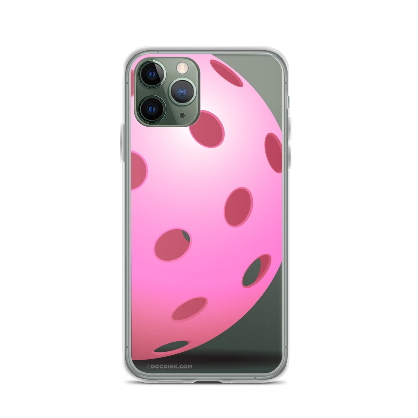 iPhone® Pickleball Case - Big Pink Pickleball - DocDink.com