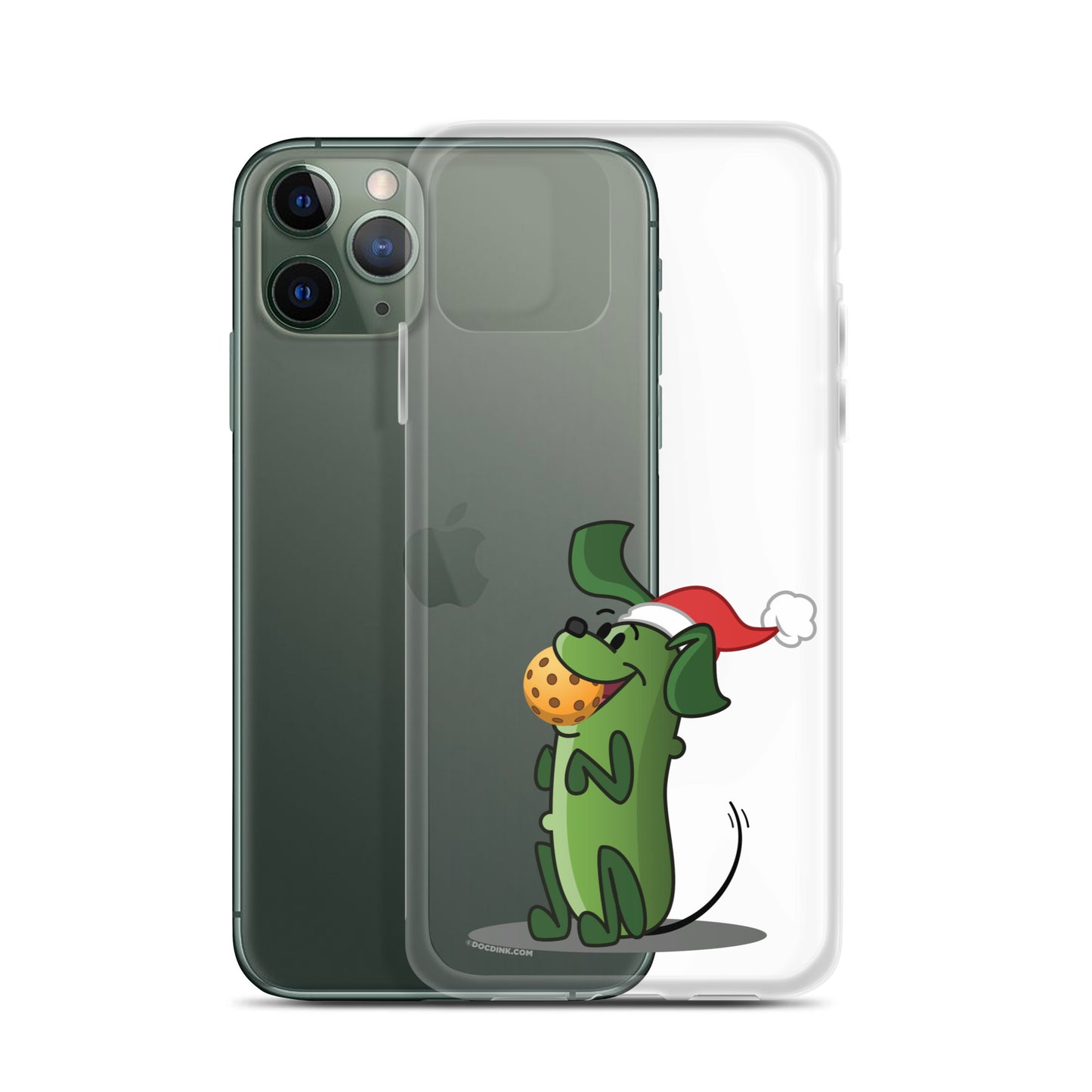 iPhone® Pickleball Case - Pickles "Let's Play Now!" - Christmas - DocDink.com