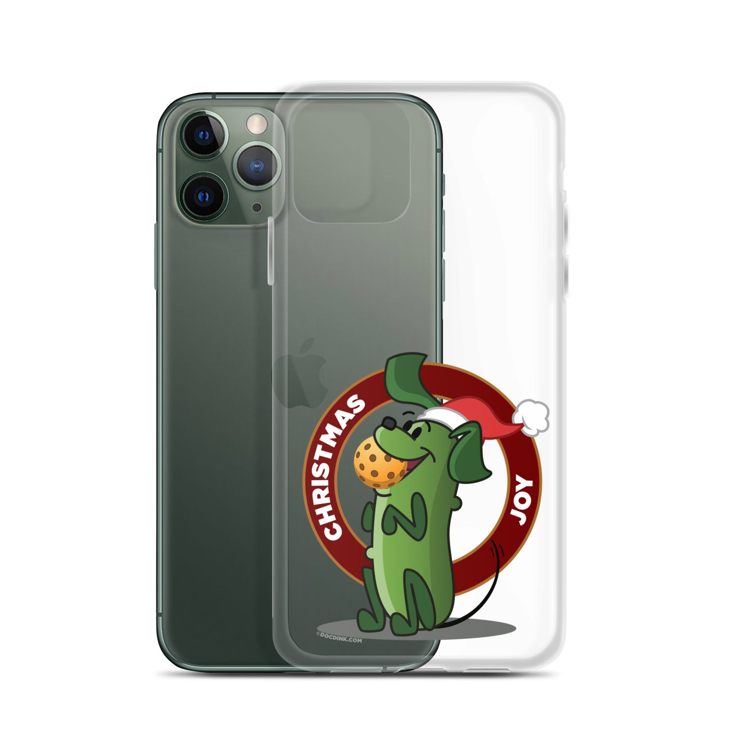 iPhone® Pickleball Case - Pickles "Christmas Joy" - DocDink.com