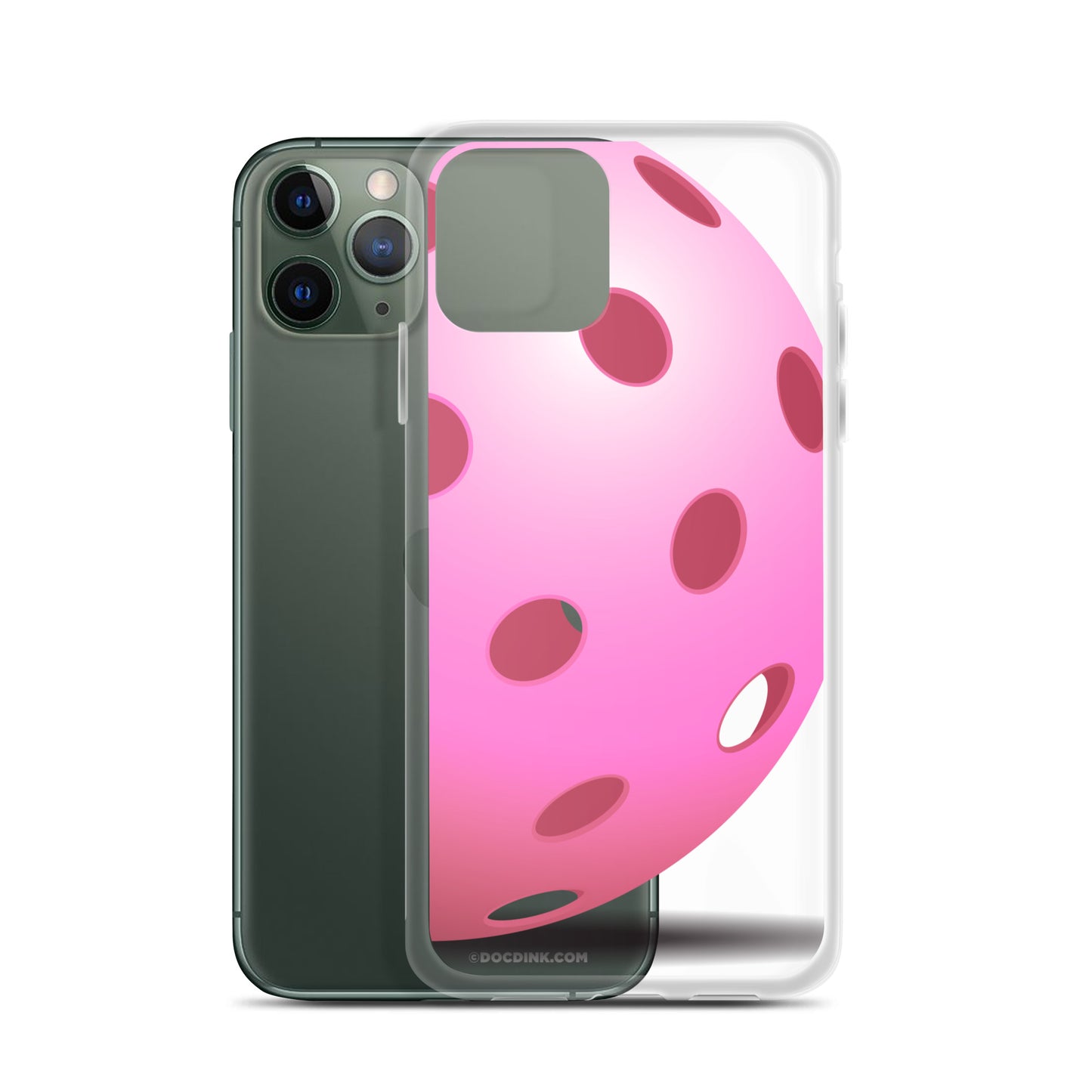 iPhone® Pickleball Case - Big Pink Pickleball - DocDink.com