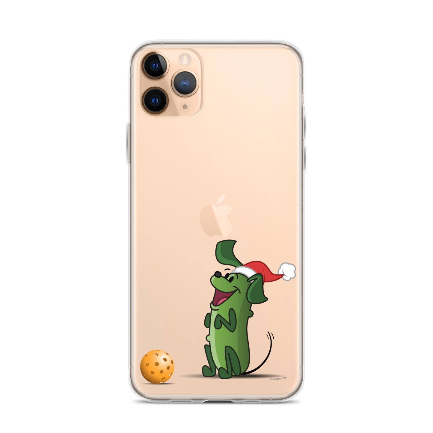 iPhone® Pickleball Case - Pickles "Wanna Play?" - Christmas - DocDink.com