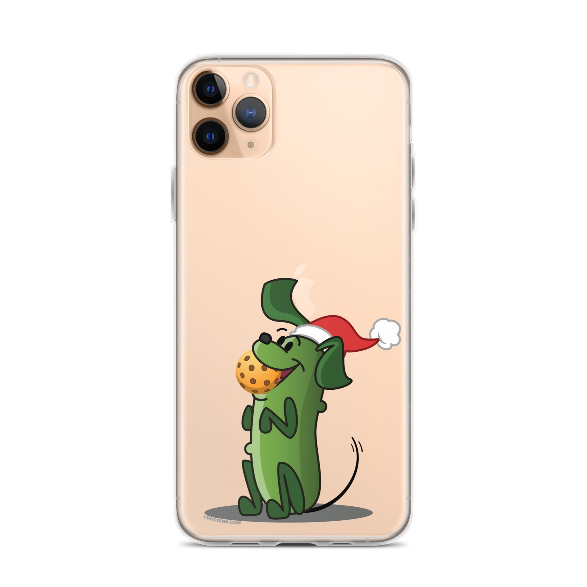 iPhone® Pickleball Case - Pickles "Let's Play Now!" - Christmas - DocDink.com