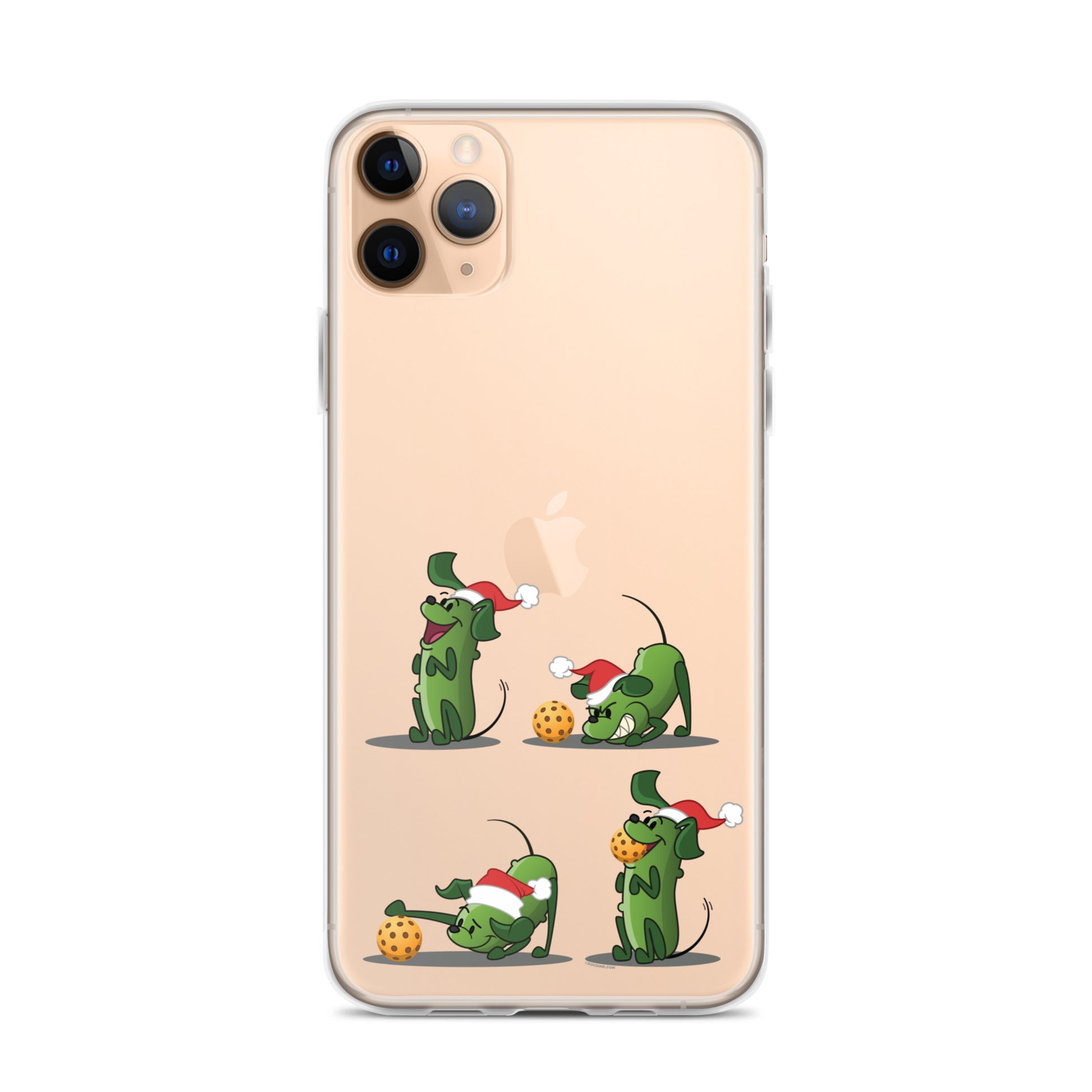 iPhone® Pickleball Case - Pickles wants to Play! - Christmas sq. - DocDink.com