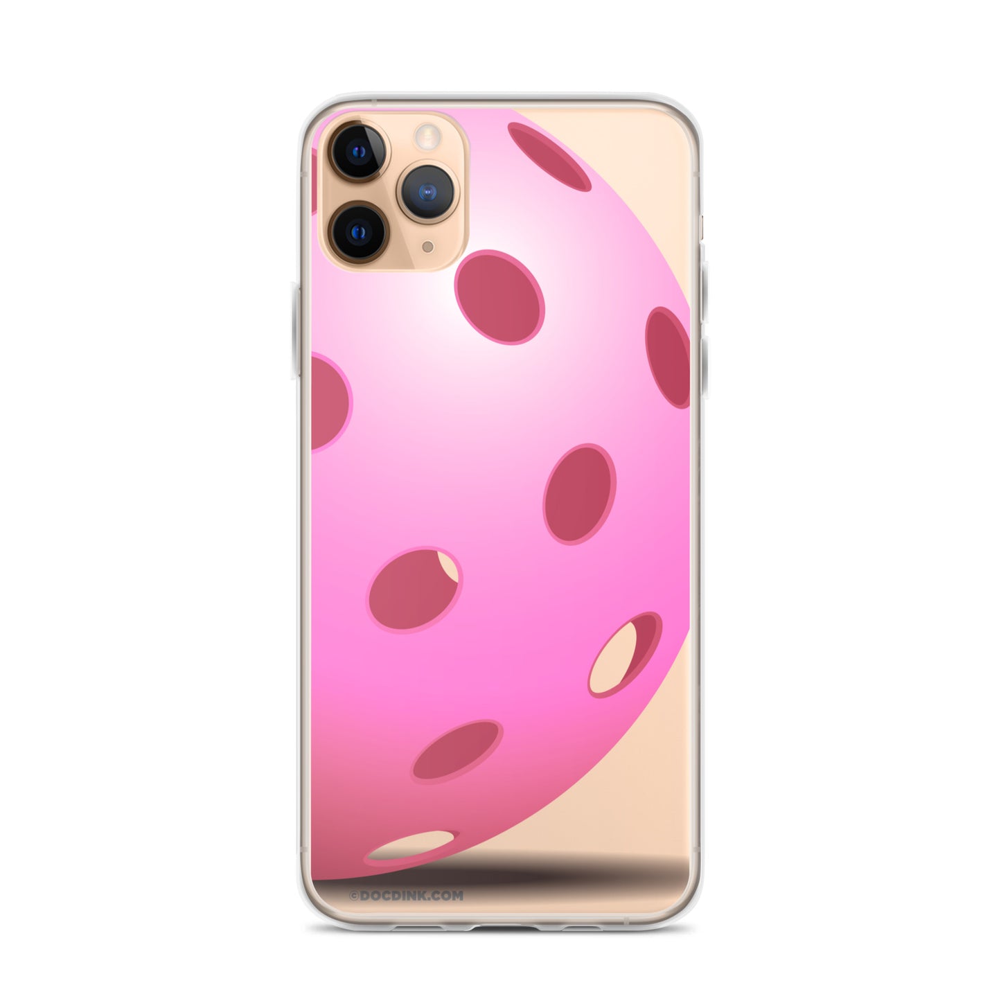 iPhone® Pickleball Case - Big Pink Pickleball - DocDink.com