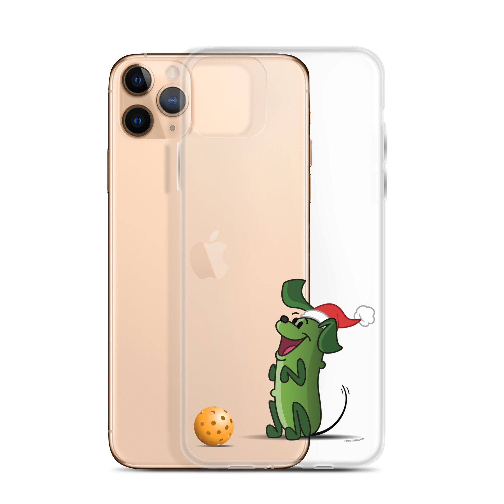 iPhone® Pickleball Case - Pickles "Wanna Play?" - Christmas - DocDink.com