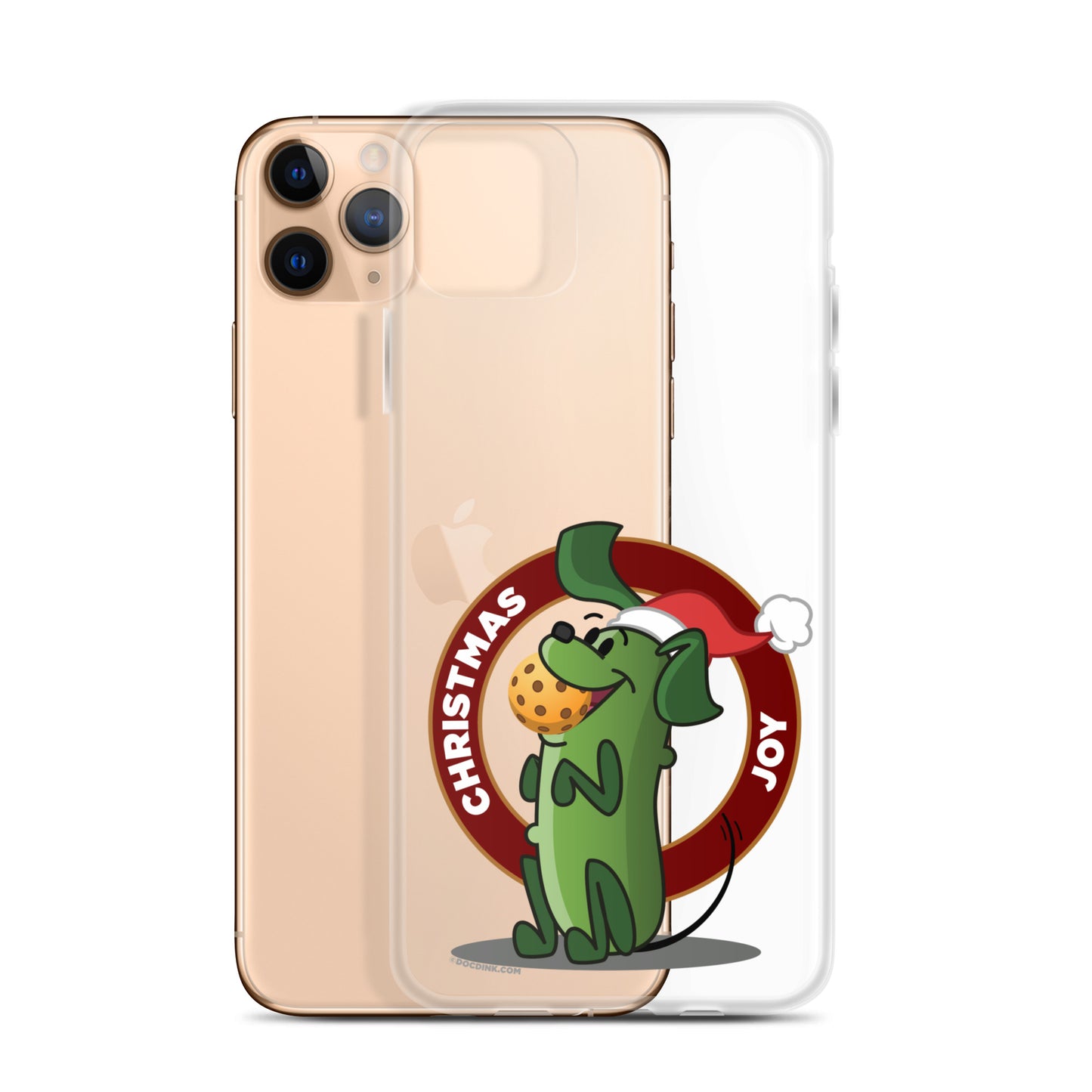 iPhone® Pickleball Case - Pickles "Christmas Joy" - DocDink.com