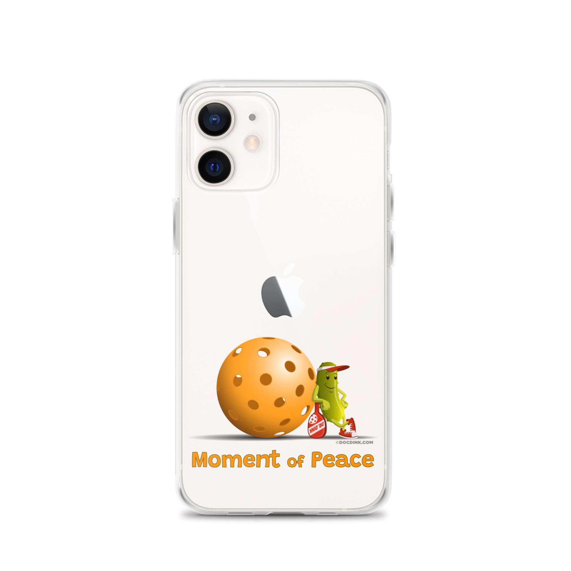 Pickleball iPhone® Case - Resting Pickleball - "Moment of Peace" - DocDink.com