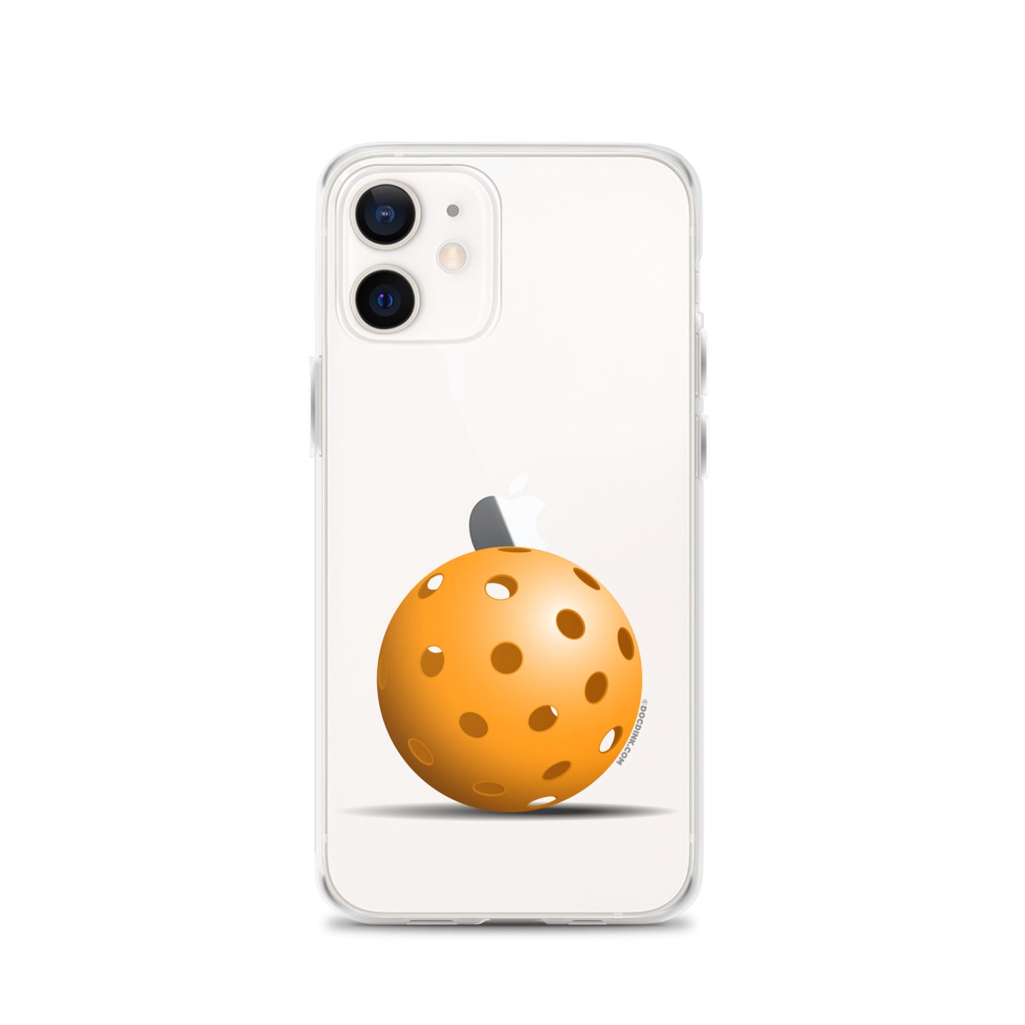 iPhone® Pickleball Case - Orange Pickleball - DocDink.com