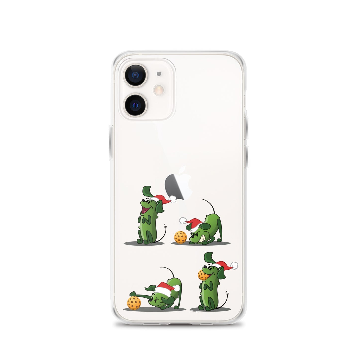 iPhone® Pickleball Case - Pickles wants to Play! - Christmas sq. - DocDink.com