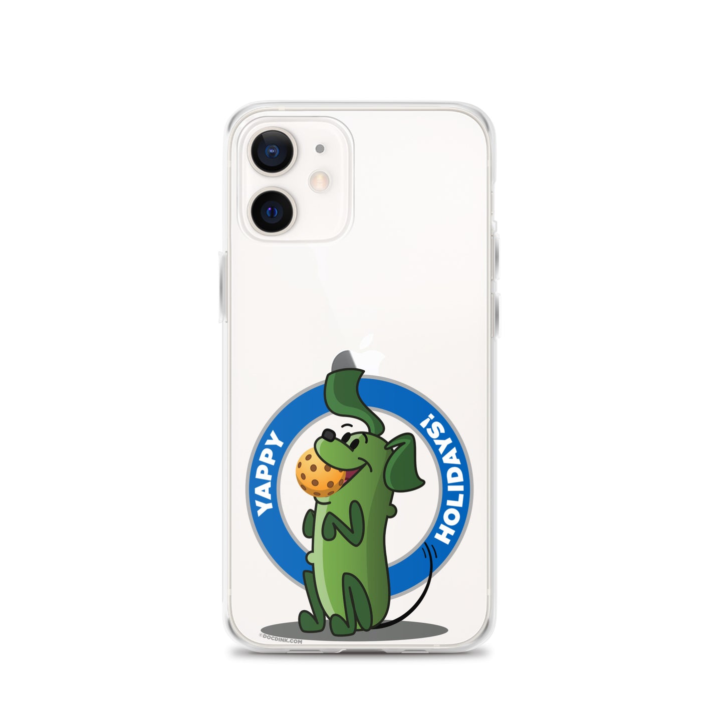 iPhone® Pickleball Case - Pickles "Yappy Holidays" - DocDink.com