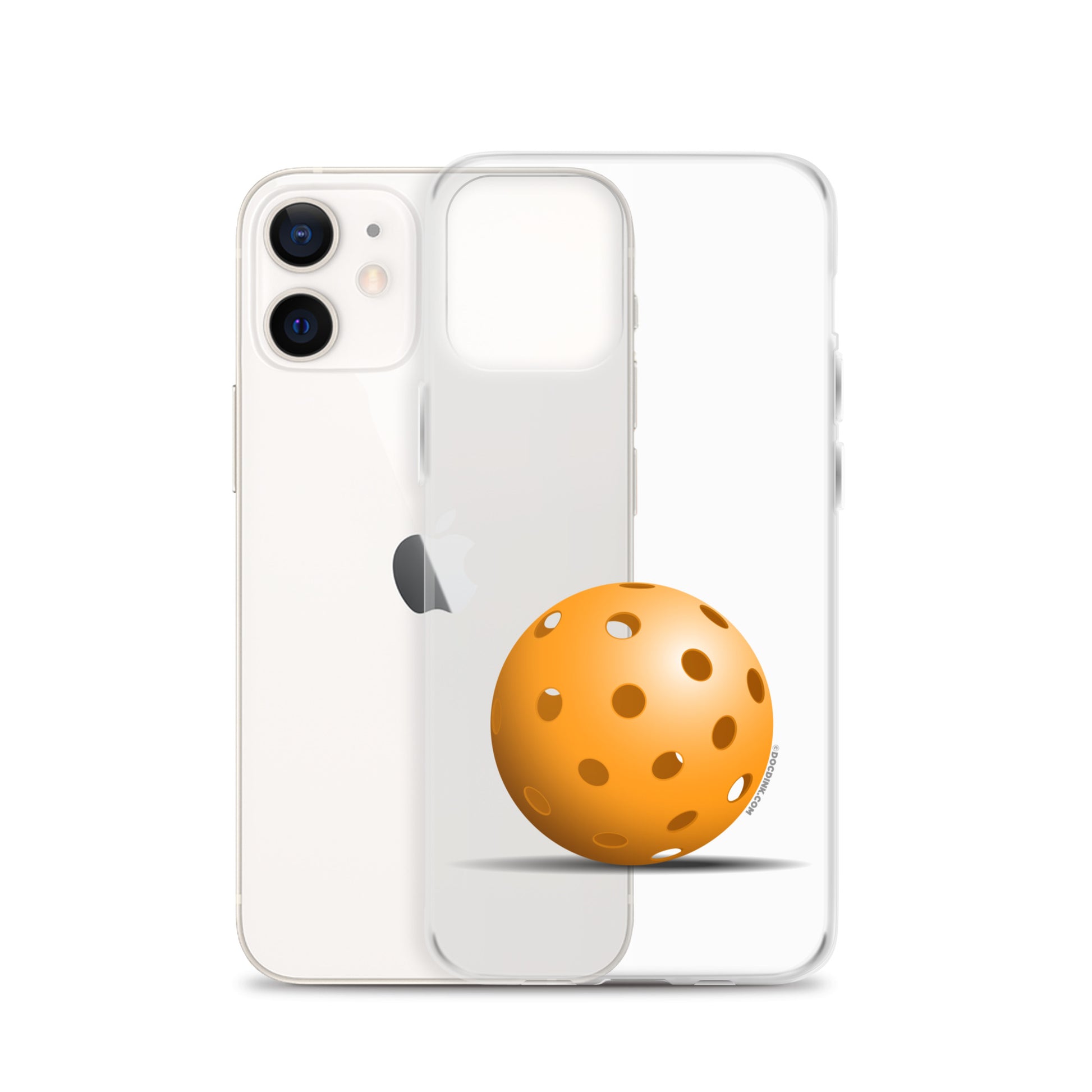 iPhone® Pickleball Case - Orange Pickleball - DocDink.com