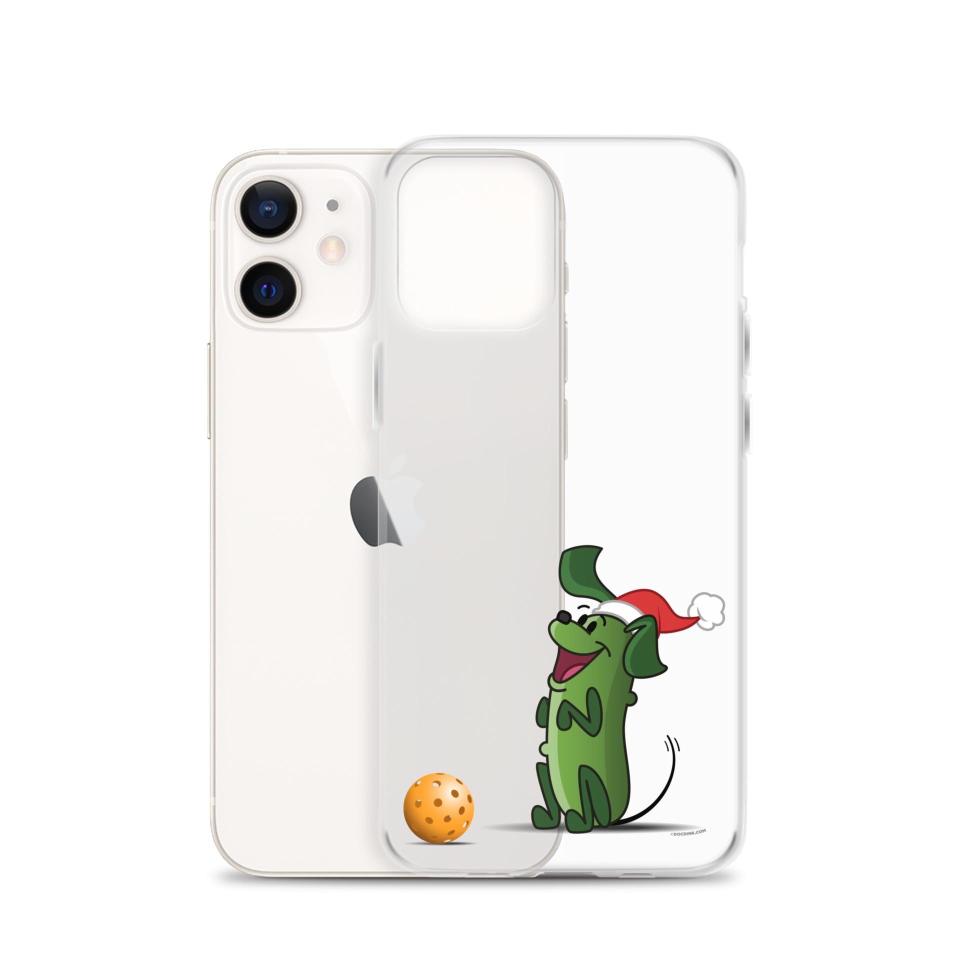 iPhone® Pickleball Case - Pickles "Wanna Play?" - Christmas - DocDink.com