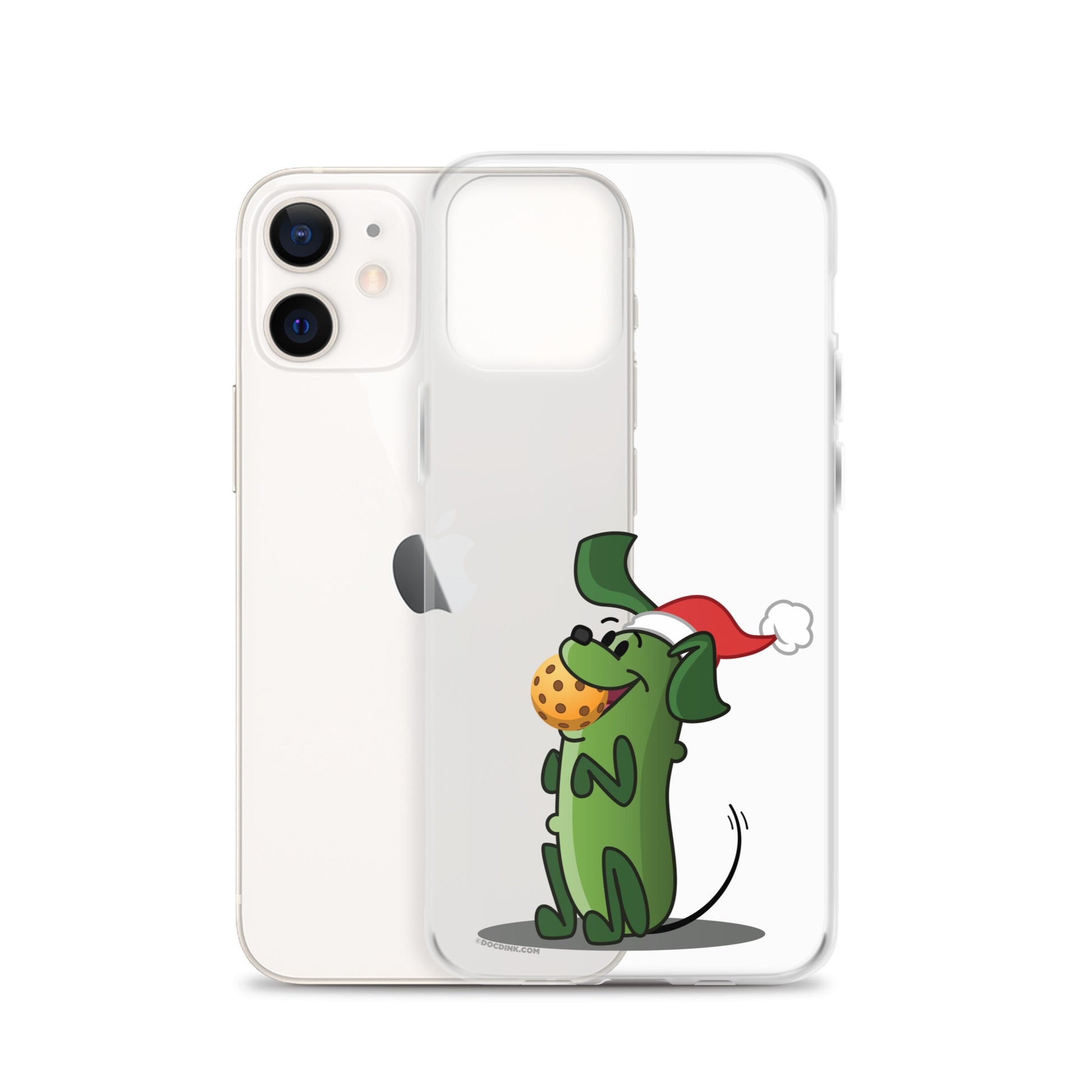 iPhone® Pickleball Case - Pickles "Let's Play Now!" - Christmas - DocDink.com