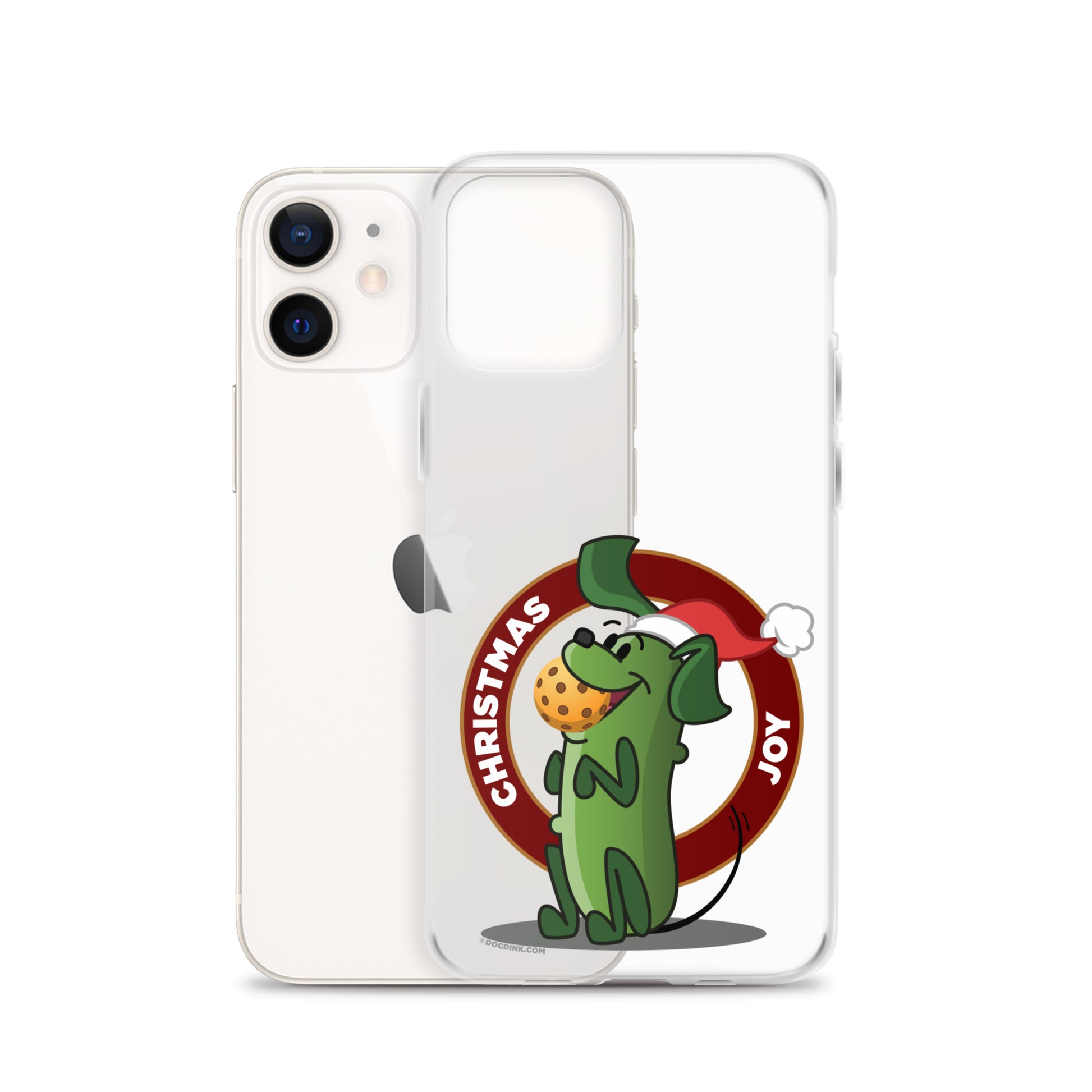 iPhone® Pickleball Case - Pickles "Christmas Joy" - DocDink.com