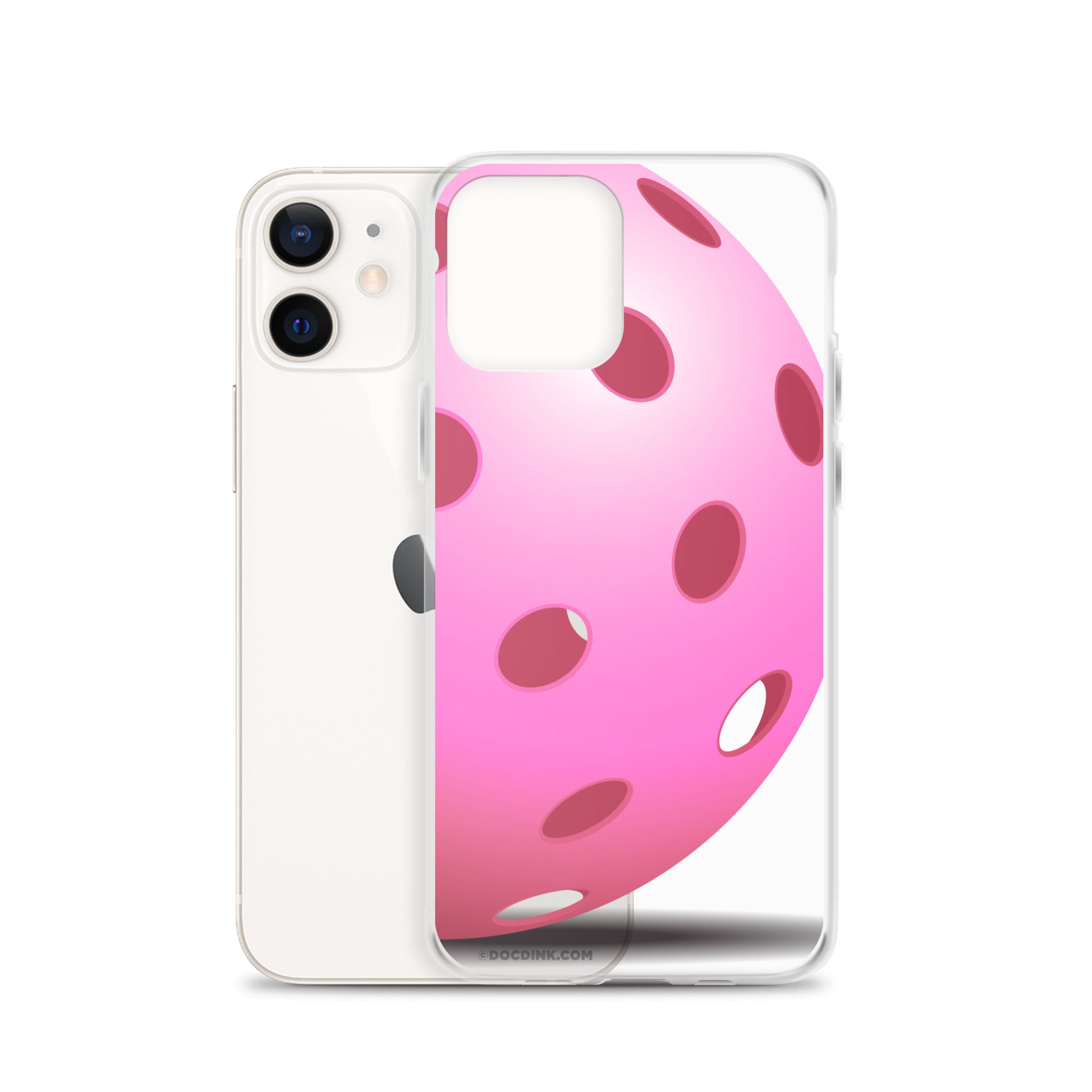 iPhone® Pickleball Case - Big Pink Pickleball - DocDink.com