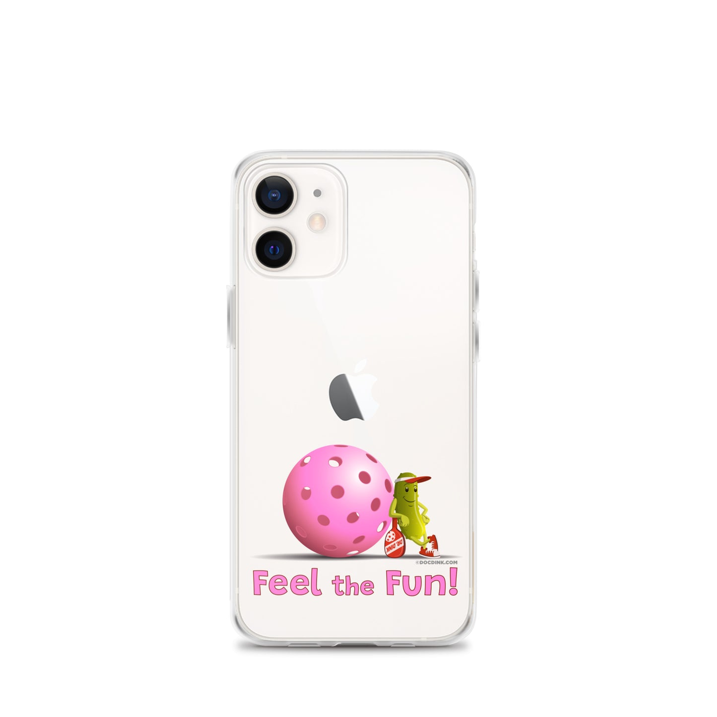 Pickleball iPhone® Case - Resting Pickleball - "Feel the Fun" #pink - DocDink.com